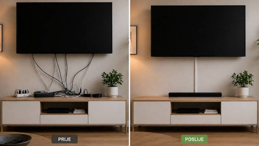 Sakrivanje kablova kod TV-a