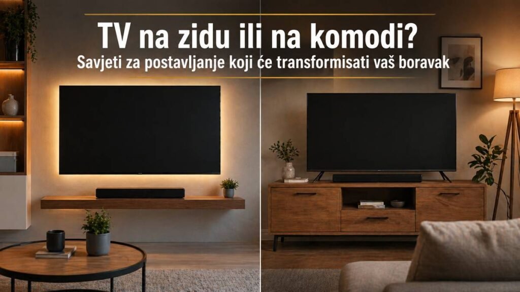 TV na zidu ili na komodi