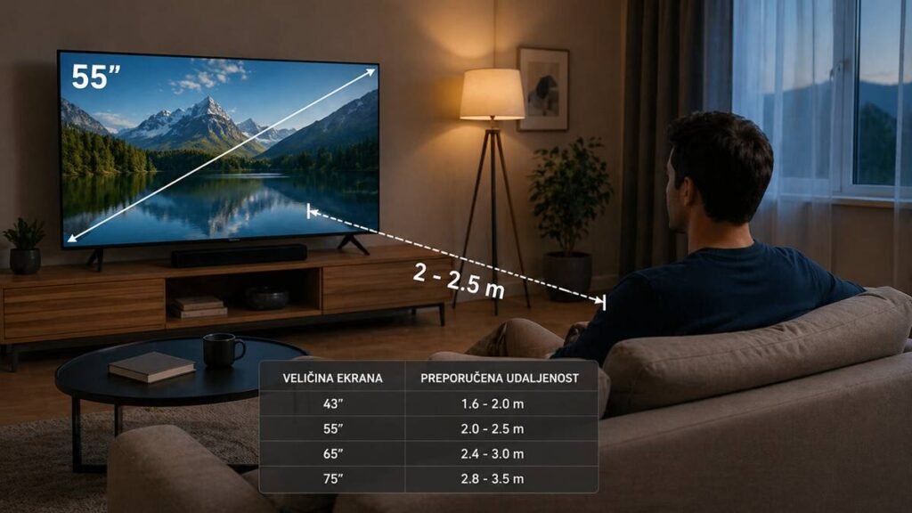 Udaljenost od TV