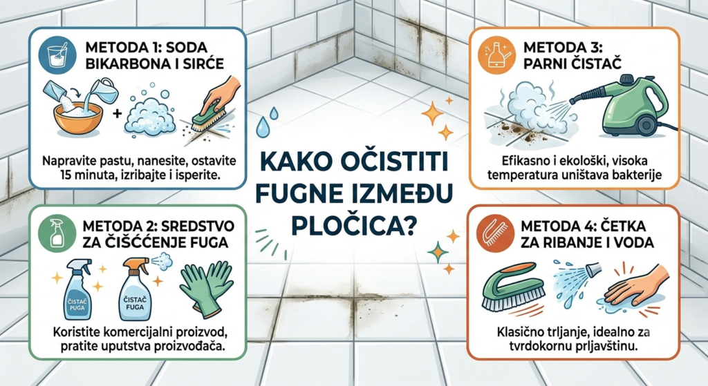 Kako očistiti fuge