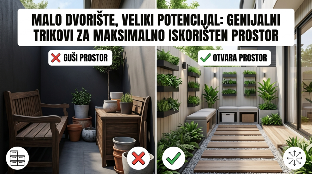 Malo dvorište, veliki potencijal: Genijalni trikovi za maksimalno iskorišten prostor